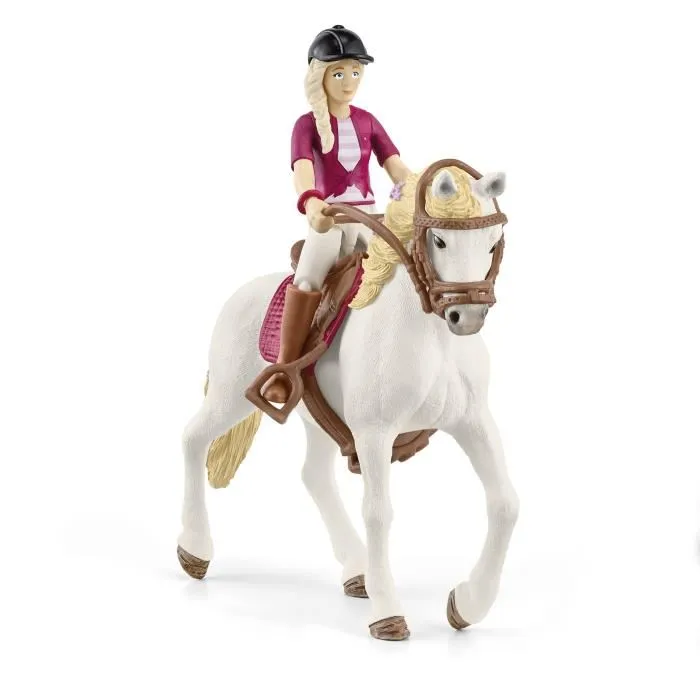 Schleich 42540 - Figurine Cavalière Sofia et Blossom, Coffret Horse Club avec 10 éléments dont un cheval Andalou et sa cavalière Schleich 42540 - Figurine Cavalière Sofia et Blossom, Coffret Horse Club avec 10 éléments dont un cheval Andalou et sa cavalière