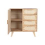 Buffet Home ESPRIT Naturel Métal Rotin Bois d'hévéa 73,5 x 35 x 78 cm