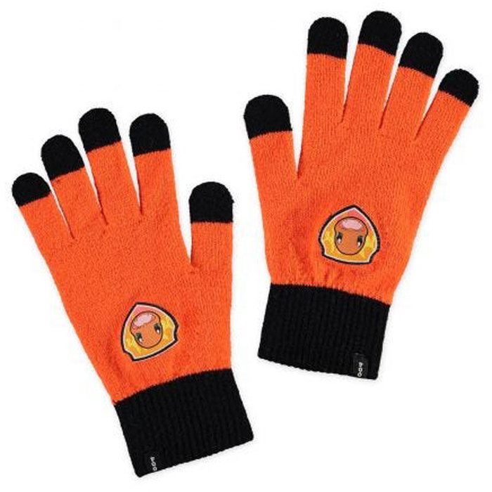 DIFUZED Set Bonnet et Gants Charmander Pokemon - Composition Acrylique DIFUZED Set Bonnet et Gants Charmander Pokemon - Composition Acrylique