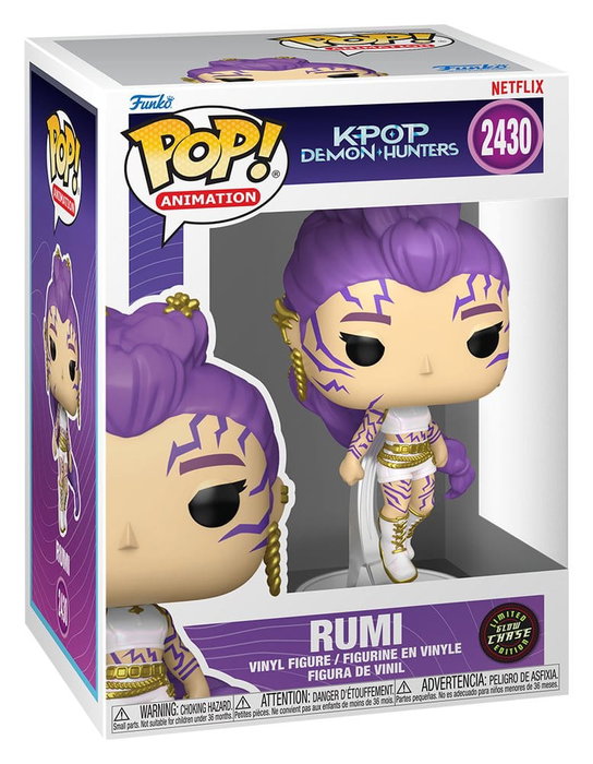 KPop Demon Hunters POP! Animation Vinyl assortiment figurines Rumi with Chase (Glow) 9 cm (6)
