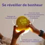 MORPHÉE - Réveil veilleuse éducatif enfant Sunny - 365 découvertes audio, musique, sons nature - Jaune