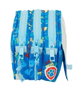 SAFTA Porte-tout Patrouille de Chiots Paw Patrol - Sac à dos 3 compartiments avec zip - 21.5x8x10 cm - Adaptable aux chariots