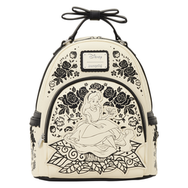 LOUNGEFLY Sac à dos floral Alice au Pays des Merveilles Disney