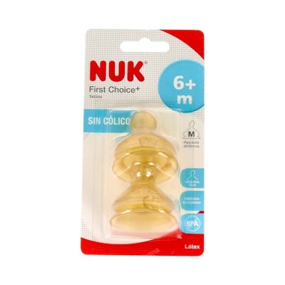 NUK Tétine FC+ 6-18 M Latex 2 Pièces NUK Tétine FC+ 6-18 M Latex 2 Pièces