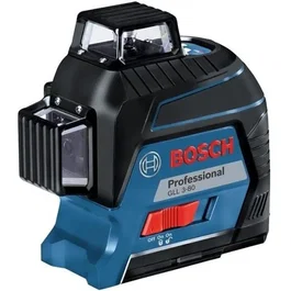 Bosch Professional Laser de Niveau 3 Lignes 360° GLL 3-80 (0601063S00) - Grande Visibilité pour Mise à Niveau