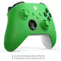 Microsoft Manette sans fil Xbox Velocity Green - Design modernisé avec surfaces texturées, bouton de partage et connexion rapide