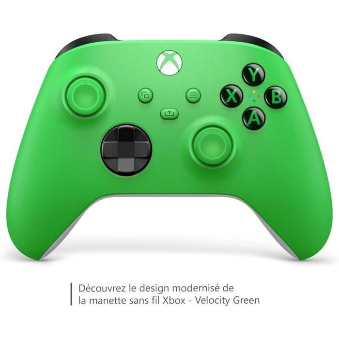 Microsoft Manette de jeu sans fil Xbox Velocity Green Microsoft Manette de jeu sans fil Xbox Velocity Green
