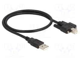 DELOCK Câble USB 2.0 de type A vers B, 0,5m, noir