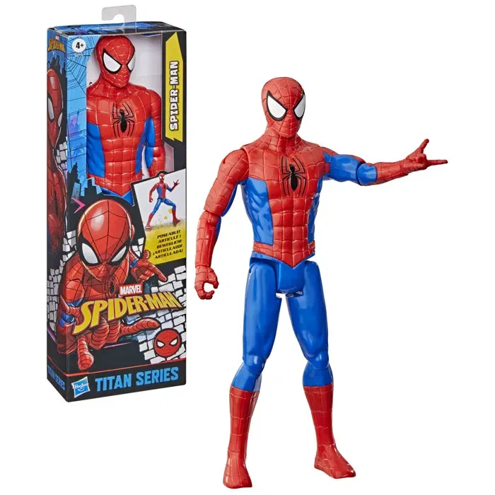 Hasbro Marvel Spider-Man Titan Series - Figurine Spider-Man 30 cm, jouet super-héros pour enfants à partir de 4 ans Hasbro Marvel Spider-Man Titan Series - Figurine Spider-Man 30 cm, jouet super-héros pour enfants à partir de 4 ans
