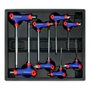 Workpro Jeu de 8 clés Allen à pointe sphérique avec poignée en T, série modulaire