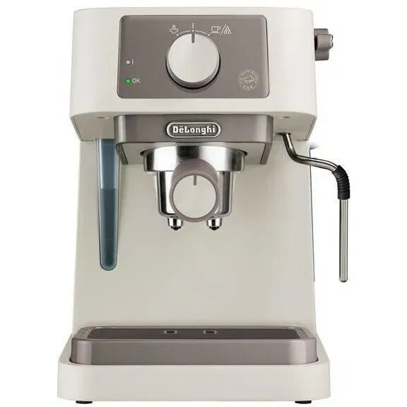 Delonghi STILOSA EC235.CR Machine à Expresso avec Pompe Solo, Bouilloire Inox, Compatible ESE et Buse Vapeur, Finition Crème