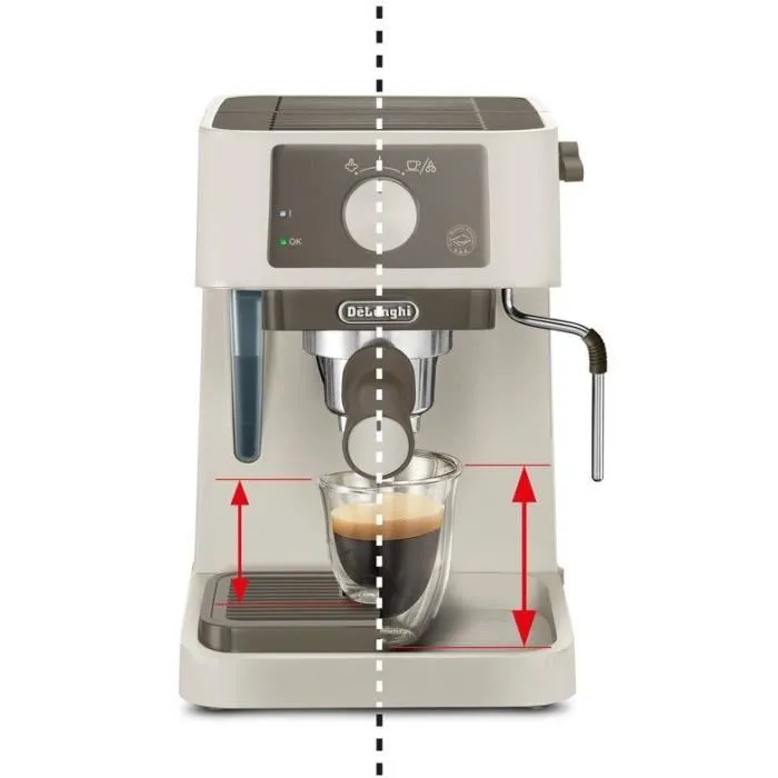 Delonghi STILOSA EC235.CR Machine à Expresso avec Pompe Solo, Bouilloire Inox, Compatible ESE et Buse Vapeur, Finition Crème Delonghi STILOSA EC235.CR Machine à Expresso avec Pompe Solo, Bouilloire Inox, Compatible ESE et Buse Vapeur, Finition Crème