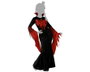 Disfraz Vampiresa Classique - Robe Noire Femme Halloween Adulte Taille XL - Polyester