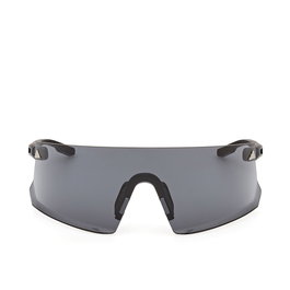 Adidas Sport Lunettes de soleil DUNAMIS SP0090 02A Unisexe Noir Gris Fumé Noir Mat Forme Bouclier Injection 120mm