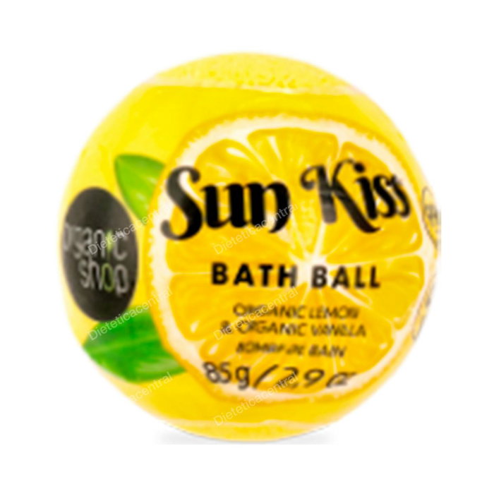 ORGANIC SHOP Bombe de bain organique Sun Kiss citron et vanille 85 g ORGANIC SHOP Bombe de bain organique Sun Kiss citron et vanille 85 g