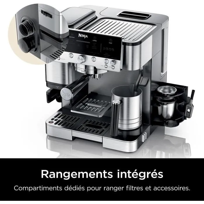 Ninja Luxe Café Premier ES601EU Argent et Noir