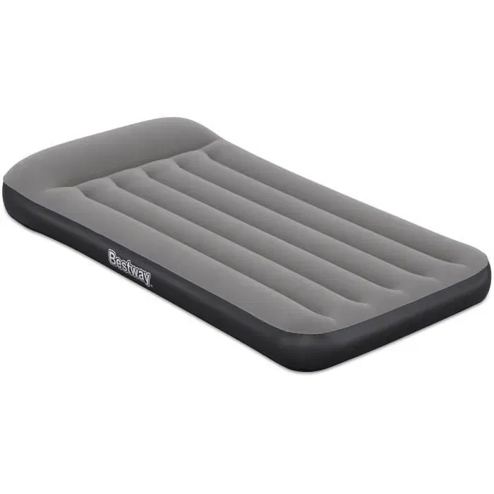 Bestway Matelas Gonflable 1 Personne Tritech Twin Réf. 671BQ avec Pompe USB Intégrée et Oreiller - Dimensions 1,88 m x 99 cm x 30 cm - Charge Max 150 kg Bestway Matelas Gonflable 1 Personne Tritech Twin Réf. 671BQ avec Pompe USB Intégrée et Oreiller - Dimensions 1,88 m x 99 cm x 30 cm - Charge Max 150 kg