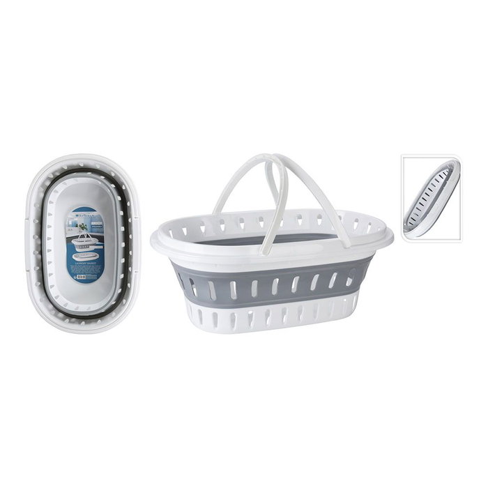 Bathroom Solutions Panier à linge pliable 60 x 40 x 27 cm