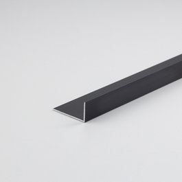 Arcansas Profil de bricolage angle en L aluminium noir mat 1000 x 20 x 10 mm