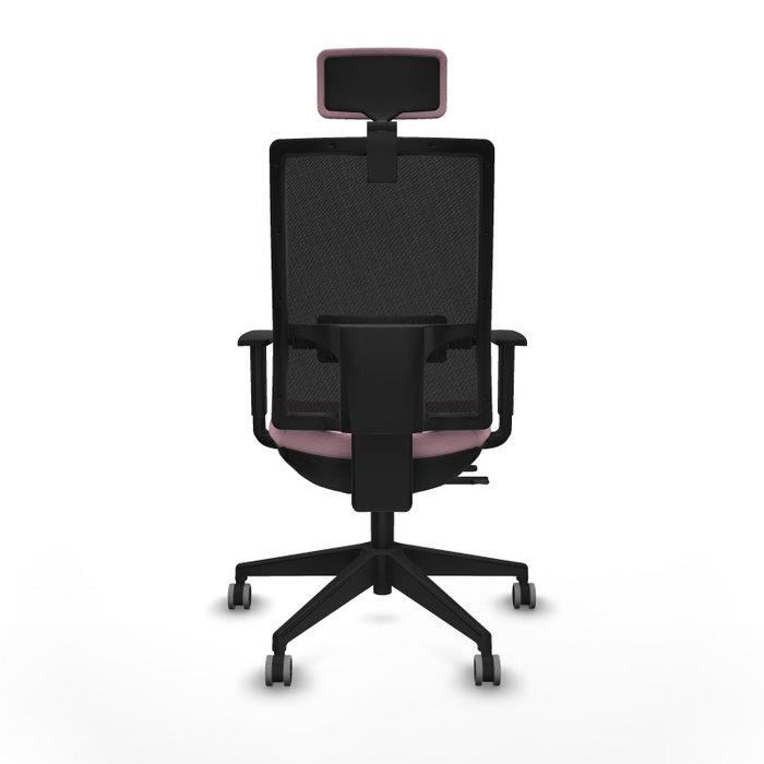 Piqueras y Crespo Chaise de Bureau Horna Traslack Rose avec Appui-tête Piqueras y Crespo Chaise de Bureau Horna Traslack Rose avec Appui-tête