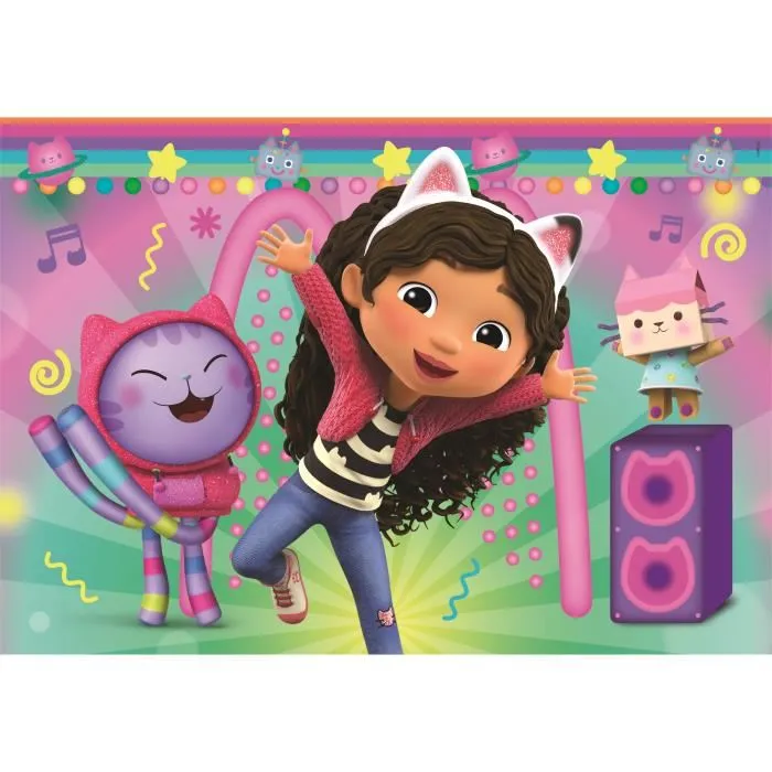 Clementoni - Puzzle Gabby et la maison magique - 2 puzzles de 60 pièces - Pour enfants dès 3 ans - Développe l'observation et la logique