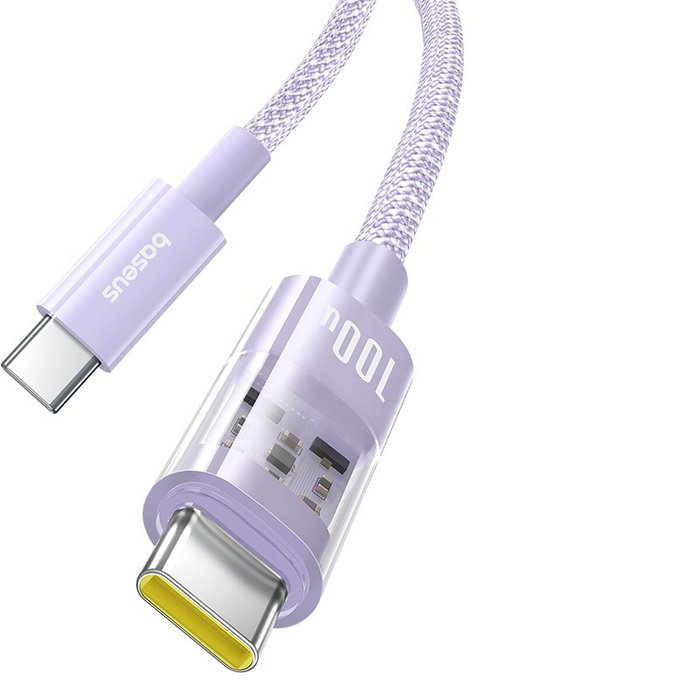 Baseus Câble USB-C vers USB-C P10373000511-01 Pourpre 2 m