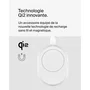Belkin Support de Charge Magnétique Qi2 15W pour Recharge Sans Fil Rapide - Blanc