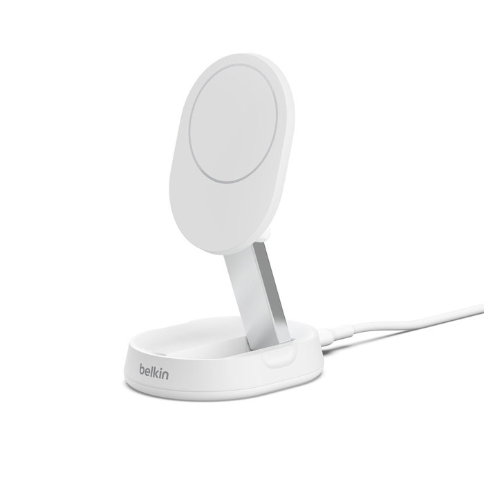 Belkin Support de charge magnétique Qi2, Blanc Belkin Support de charge magnétique Qi2, Blanc