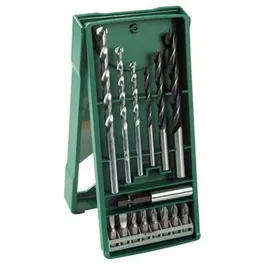 Bosch - Coffret Mini-X-Line - 15 pièces - Forets et embouts de vissage avec porte-embout magnétique pour vissage rapide dans métal, bois, matériaux
