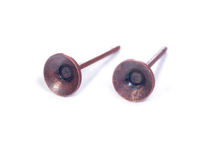 Innspiro Boucle d'oreille métallique pour incrustation cuivre vieilli 5x12mm, 10 unités Innspiro Boucle d'oreille métallique pour incrustation cuivre vieilli 5x12mm, 10 unités