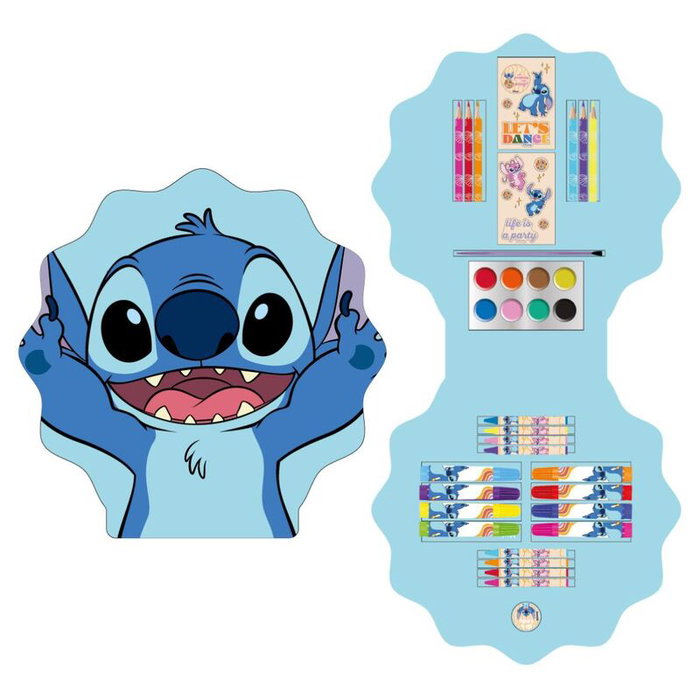 Disney Set Coloriable Stitch - Coloriage sur Toile avec Cadre 41x58 cm - CERDÁ Disney Set Coloriable Stitch - Coloriage sur Toile avec Cadre 41x58 cm - CERDÁ