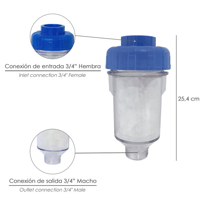MAURER Filtre pour machine à laver avec sels polyphosphates MAURER Filtre pour machine à laver avec sels polyphosphates