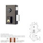 Yale Serrure 56-b/hpr/60/ Droite