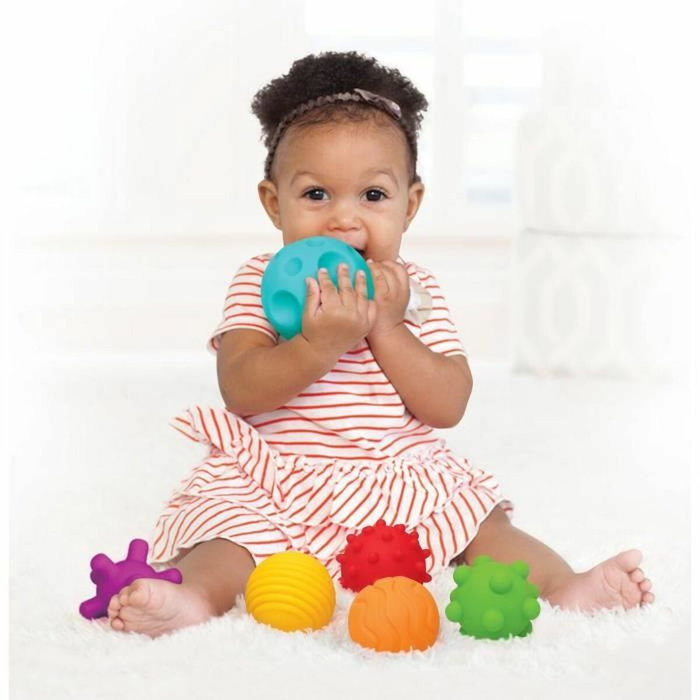 Infantino Lot de 6 balles sensorielles multicolores