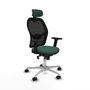 Piqueras y Crespo Chaise de Bureau avec Appui-tête 2D086N2 Vert