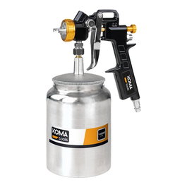 Koma Tools Pistolet à peinture par aspiration 1000 ml Ø1,5-2,5 mm prise air 1/4" 50 psi