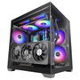 Mars Gaming MC-VIEW3 Boîtier PC MicroATX Mini Tower Noir Vitre Trempée ARGB USB-C