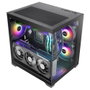 Mars Gaming MC-VIEW3 Boîtier PC MicroATX Mini Tower Noir Vitre Trempée ARGB USB-C