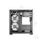 Mars Gaming MC-VIEW3 Boîtier PC MicroATX Mini Tower Noir Vitre Trempée ARGB USB-C