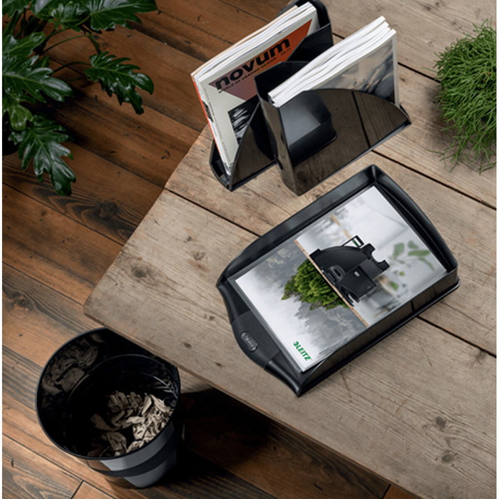 Corbeille à papier Leitz Noir Plastique recyclé Recyclable 15 L (1 Unité)