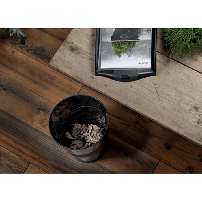 Corbeille à papier Leitz Noir Plastique recyclé Recyclable 15 L (1 Unité)