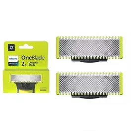 Philips QP220/51 - Lames de rechange OneBlade pour rasoir - Acier inoxydable, étanches, 4 mois d'utilisation, double sens, pour styliser et tailler la barbe
