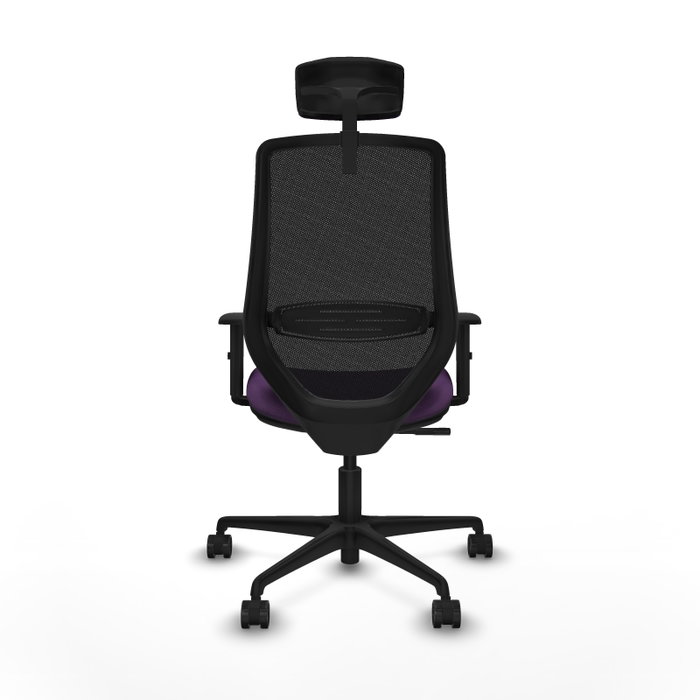 Piqueras y Crespo Chaise de Bureau Mardos Violet et Noir