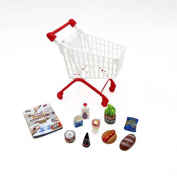 Bizak Mini World Carrito de la compra - Chariot de courses avec 10 accessoires surprise - Modèles assortis Bizak Mini World Carrito de la compra - Chariot de courses avec 10 accessoires surprise - Modèles assortis