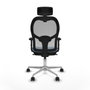 Piqueras y Crespo Chaise de Bureau Jorquera 2D086N2 Bleu ciel