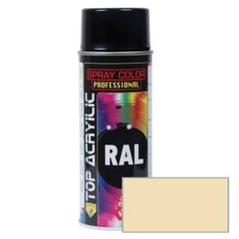 TOP ACRYLIC Spray acrylique blanc clair RAL-1015 400ml