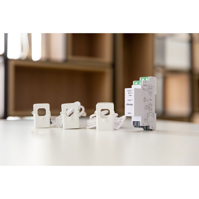 Module interrupteur Wi-Fi Shelly PRO 3EM 120A Wi-Fi