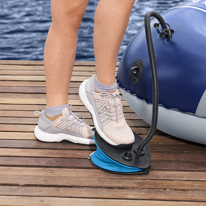 Bestway 62023 Gonfleur à Pied 2L 23x15 cm Rétracté pour Gonflage Camping