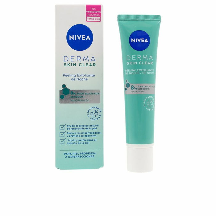 Nivea Derma Skin Clear Peeling Exfoliant Facial de Nuit 40 ml Nivea Derma Skin Clear Peeling Exfoliant Facial de Nuit 40 ml