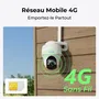 Reolink G430 Caméra extérieure WiFi 4MP avec vision nocturne, audio bidirectionnel, détection intelligente et batterie rechargeable de 6000 mAh